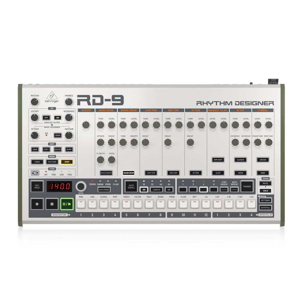Explore our Behringer RD9 Analog Drum Machine Behringer for the